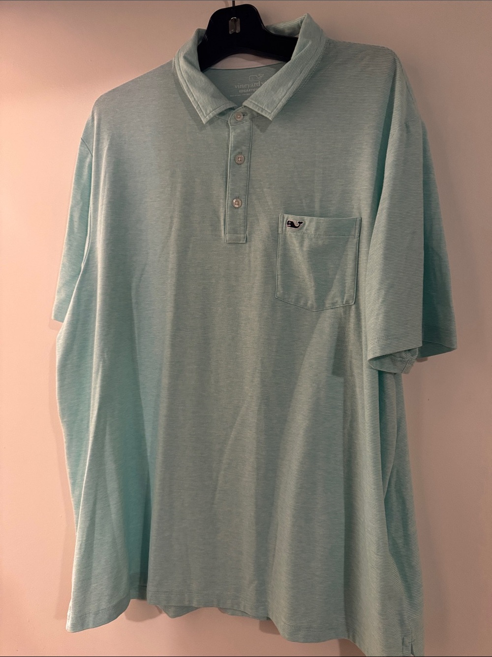 Vineyard Vines Men's Light Green/White Edgartown Polo size XL EUC